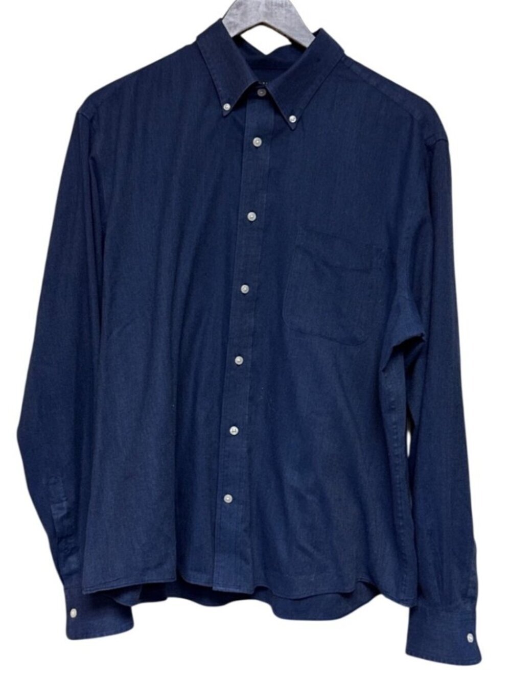 Ralph Lauren Black Label Men's Blue Button Shirt Soft Stretch Relaxed Large